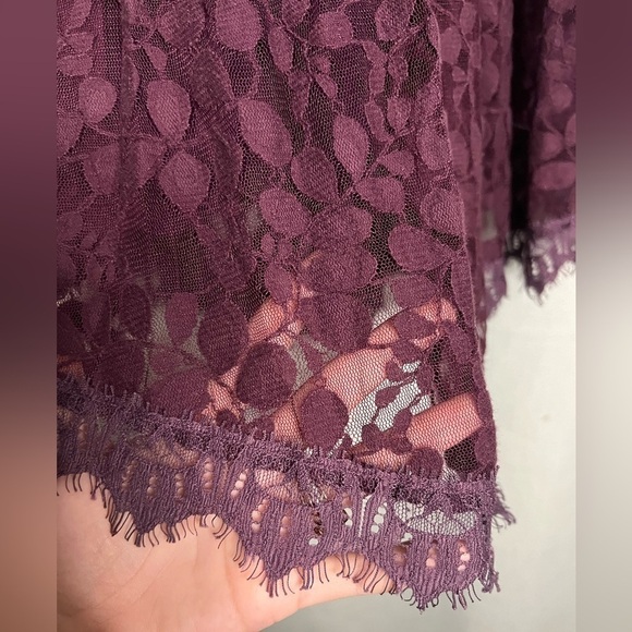 Free People Purple Floral Mesh Lace Dress ASO Taylor Swift 0 - Picture 6 of 11